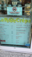 La Petite Crepe menu