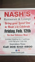 Nash's Restaurant and Lounge menu