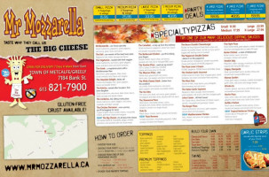 Mr. Mozzarella (metcalfe) menu