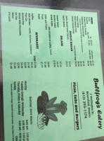 Bullfrog's Eatery menu