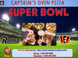 Captain's Oven Pizza food