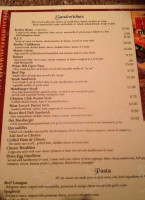 Broiler Steakhouse menu