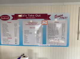 Ed's Take Out & Christina's menu