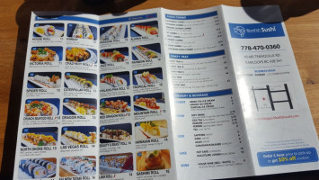 Blue Fish Sushi menu