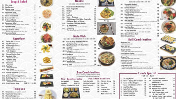 Aji Sushi Windsor menu