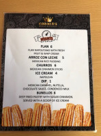 Corona's Mexican Inc menu