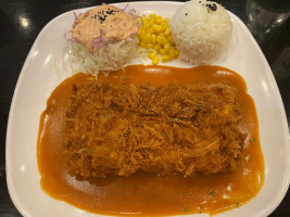 Brown Donkatsu food