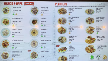 Osmow's Shawarma menu