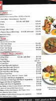 Tran Kitchen menu