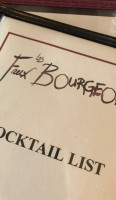 Les Faux Bourgeois Bistro food