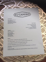 El Camino menu