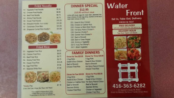 Waterfront Deli menu