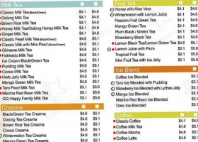 Sharetea menu