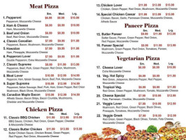 Super Bite Pizza menu