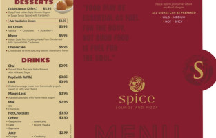 Spice Lounge And Pizza food