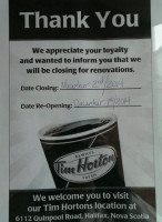 Tim Hortons inside