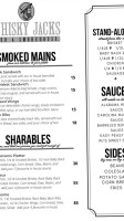 Whisky Jack's Pub And Smokehouse menu