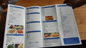 Blue Fish Sushi menu