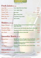 Limoo, La Maison Du Smoothie Et Cafe menu