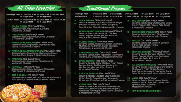 Red Swan Pizza menu