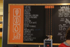 2% Jazz Coffee menu