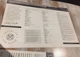 Italian Table menu