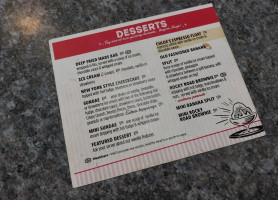 Zaks Diner menu