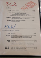 Sushi Wasabi menu