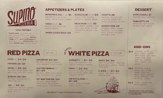 ZA ZA 'S Pizzeria menu