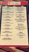 The Nest Restaurant menu