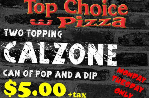 Top Choice Pizza food