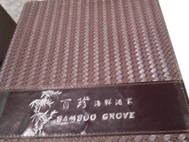 Bamboo Grove Restaurant menu