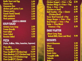 Ruby's Kitchen menu