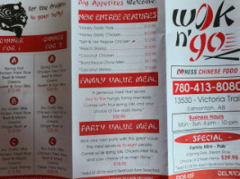 Wok N' Go menu