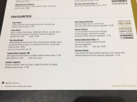 Chop Steakhouse & Bar menu