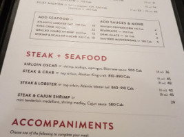 The Keg Steakhouse & Bar menu