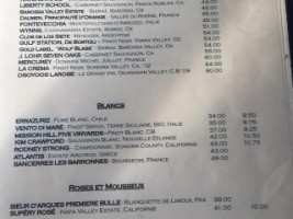 La Louisiane menu