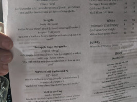 The Raven and Republic menu