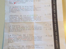 LA cantine menu