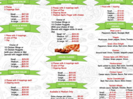 Hanover Pizza House menu