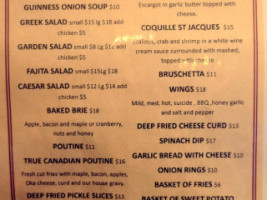 O'Heaphy's Irish Pub menu