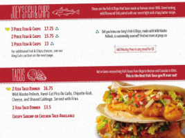 Joey's Seafood Restaurants - Sylvan Lake menu