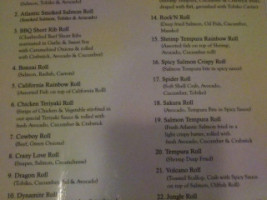 Aji Sai Japanese Restaurant menu