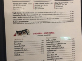 Hana Sushi menu