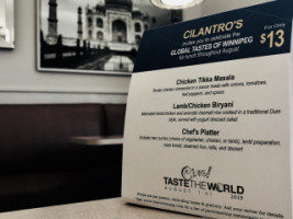 Cilantro's Restaurant menu