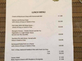 Inn the Elms menu