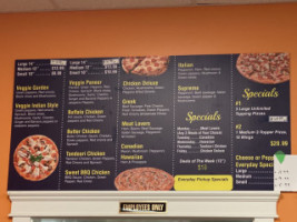 Cityscape Pizza menu