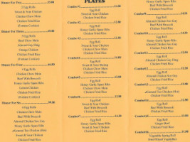 Yum Yum Restaurant menu