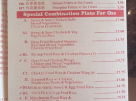 Chung Moi menu