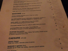 Southside Bistro menu